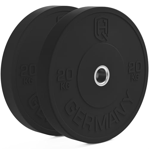 HQ Germany 50mm Vollgummi Bumper Plates - Gewichtsscheiben Set für Training ✨