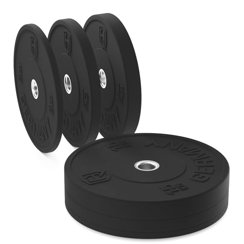 HQ Germany 50mm Vollgummi Bumper Plates - Gewichtsscheiben Set für Training ✨