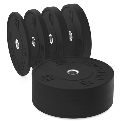 HQ Germany 50mm Vollgummi Bumper Plates - Gewichtsscheiben Set für Training ✨