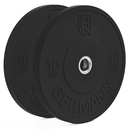 HQ Germany 50mm Vollgummi Bumper Plates - Gewichtsscheiben Set für Training ✨