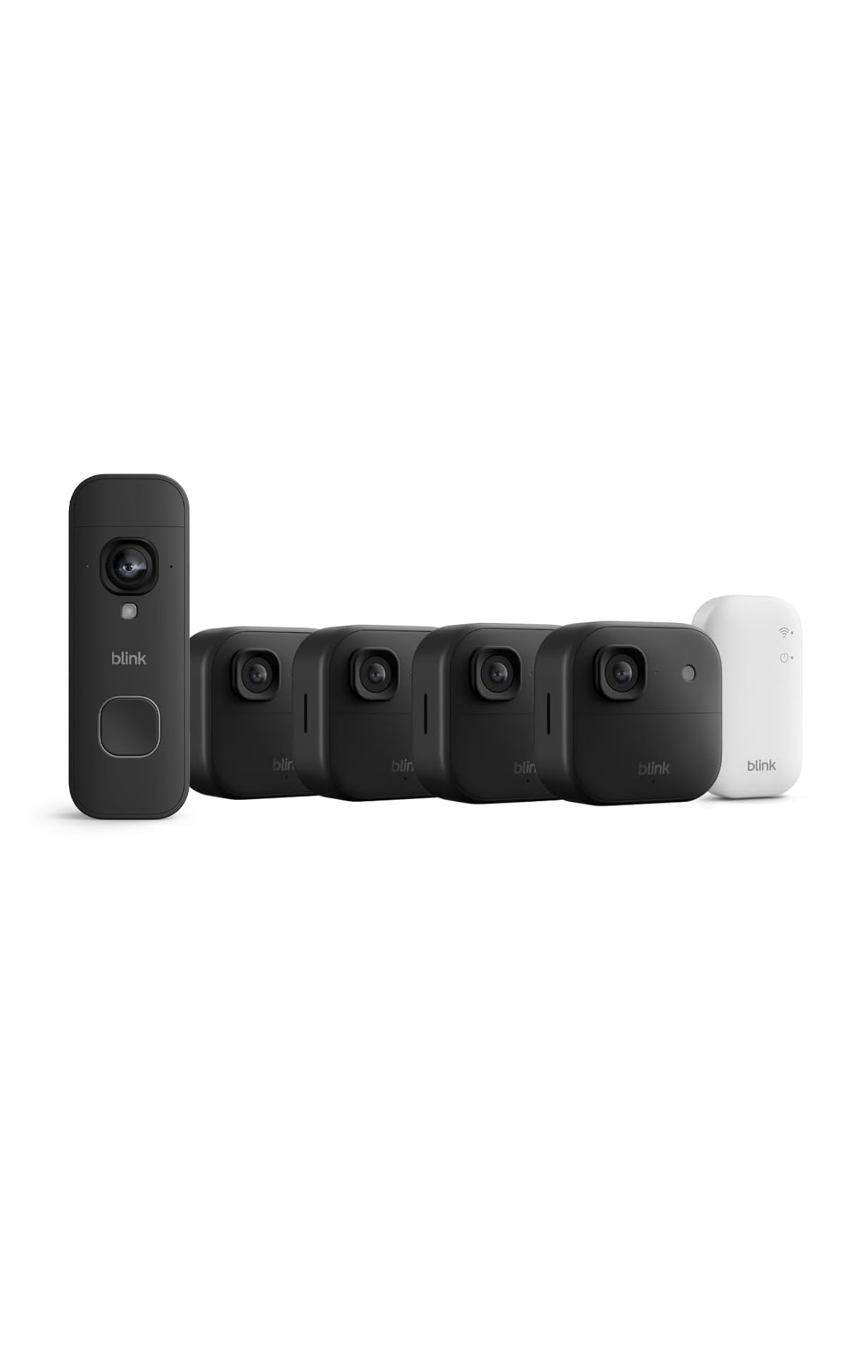 Blink Outdoor Camera 2K+ (newest gen) — Wireless smart security camera, 2K video resolution, enhanced audio, up to two-year battery. Sync Module Core included — 1 camera system, Black