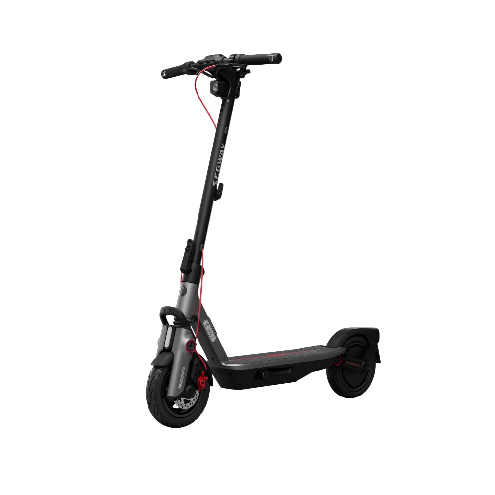 Segway-Ninebot F3 Pro D, E-Scooter mit Straßenzulassung für Erwachsene, 70km Reichweite im Eco-Modus, 120kg Tragfähigkeit, doppelte hydraulische Federung, Smart Display