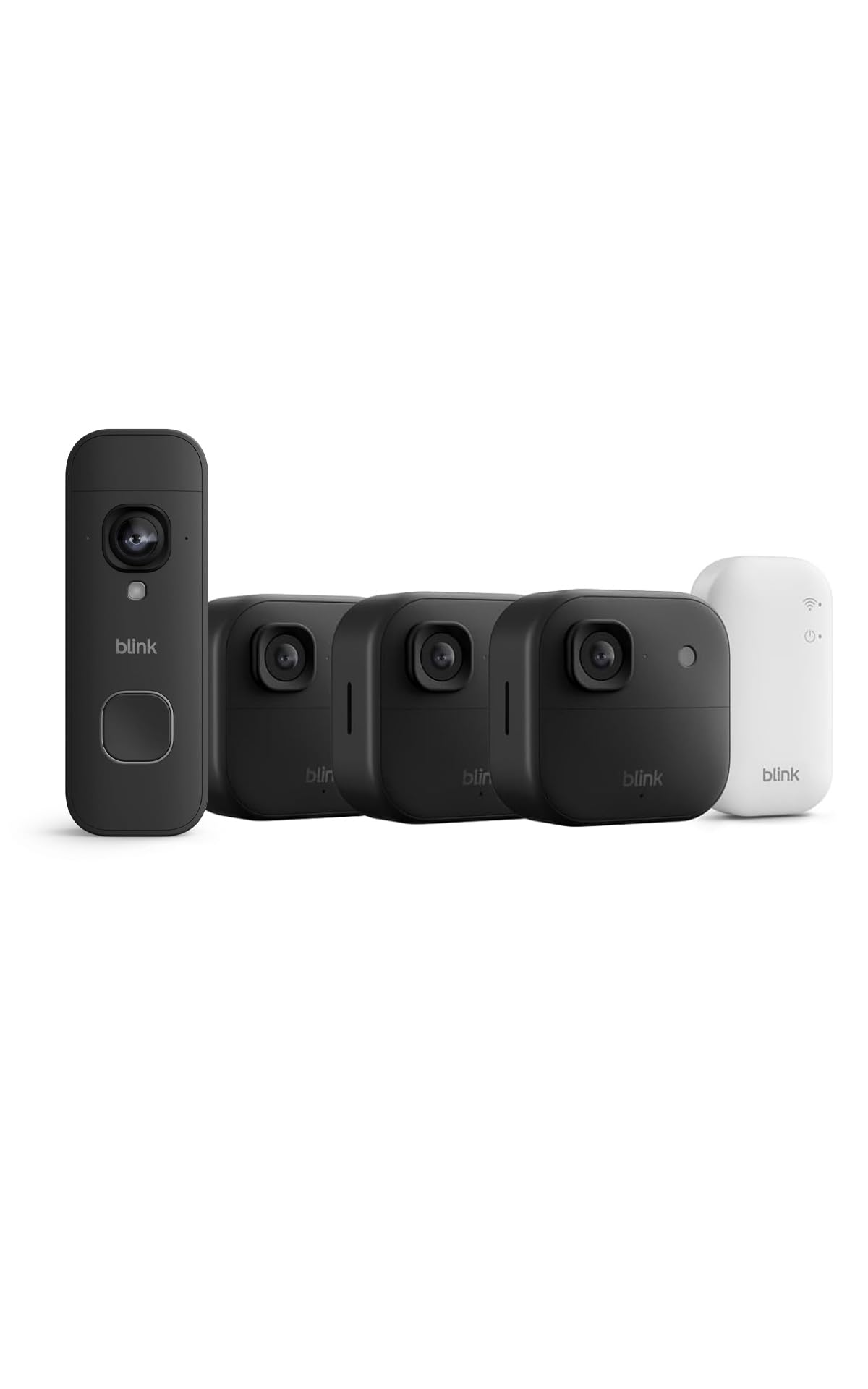 Blink Outdoor Camera 2K+ (newest gen) — Wireless smart security camera, 2K video resolution, enhanced audio, up to two-year battery. Sync Module Core included — 1 camera system, Black