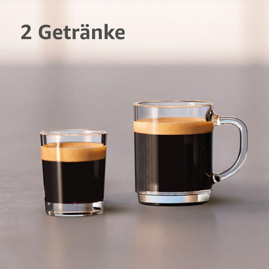 Philips 2200 Series Fully Automatic Coffee Machine, 2 Types of Coffee, Classic Milk Frother, Intuitive Touch Display, 100% Ceramic Grinder, Matt Black (EP2220/10)