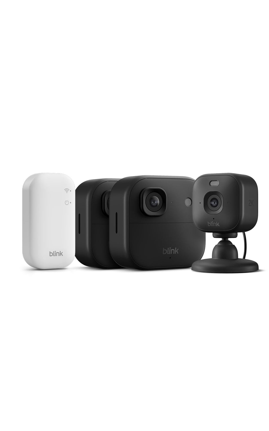 Blink Outdoor Camera 2K+ (newest gen) — Wireless smart security camera, 2K video resolution, enhanced audio, up to two-year battery. Sync Module Core included — 1 camera system, Black