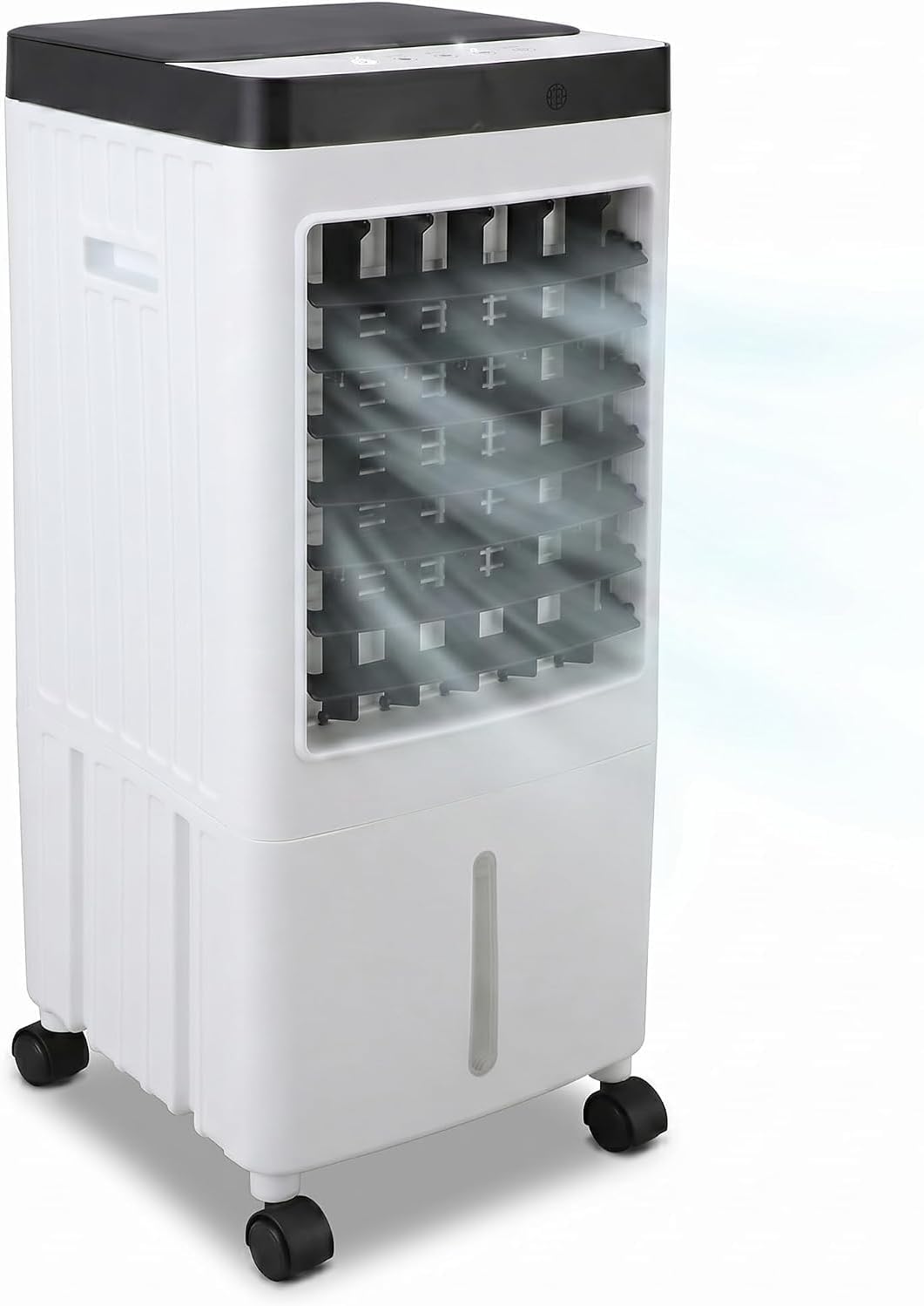 VINGVO Air Cooler Without Exhaust Hose 10 L, 65 W Mobile Air Conditioner with Water Cooling, 3 Levels Remote Control Timer, Air Cooler for Home, Office, Bedroom, Air Conditioner Mobile with Ice Pack