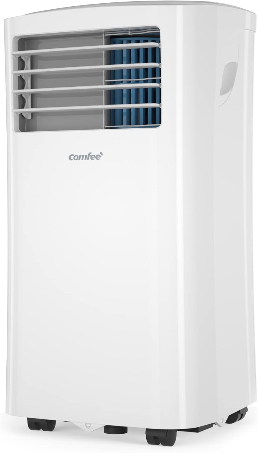 Comfee MPPH-09CRN7 Mobile Air Conditioner, 9,000 BTU, 2.6 kW, Cooling, Ventilating & Dehumidifying, Room Size up to 88 m³ (33 m²), with Exhaust Hose