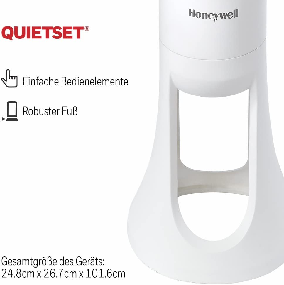 Honeywell HYF260E4 Quiet-Set tower fan (with remote control, 1 piece)