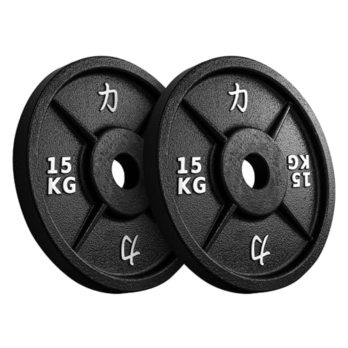Strength Shop Gusseisen Hantelscheiben: Robuste 50mm Gewichtsscheiben für Langhantel ✨