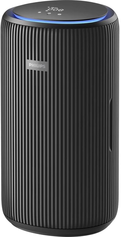 Philips PureProtect 3200 Series: Intelligent Air Purifier, HEPA and Activated Carbon Filter, CADR 500 m³/h for 130 m², Ultra Quiet and Energy Efficient, Captures 99.97% Allergens (AC3210/12)