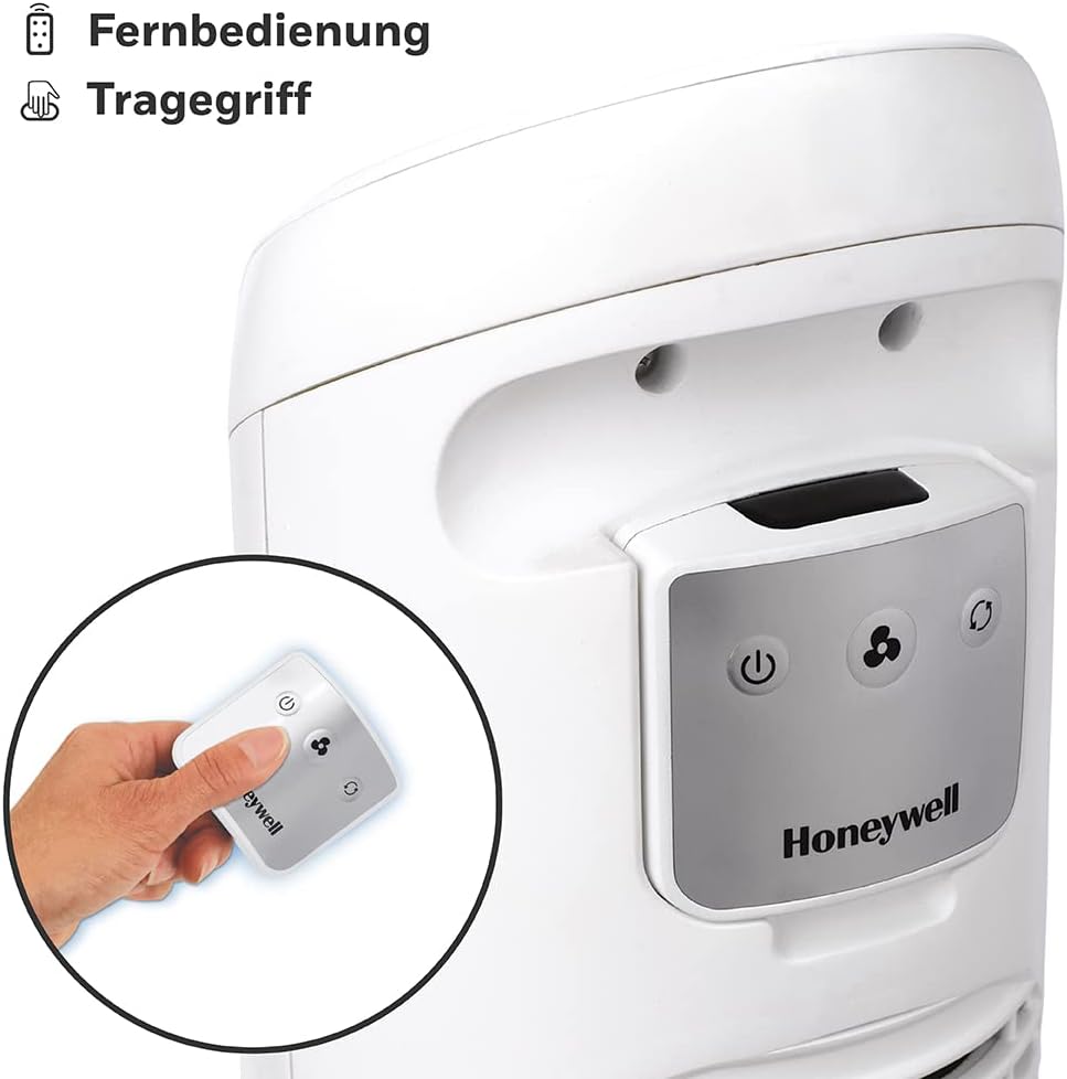 Honeywell HYF260E4 Quiet-Set tower fan (with remote control, 1 piece)