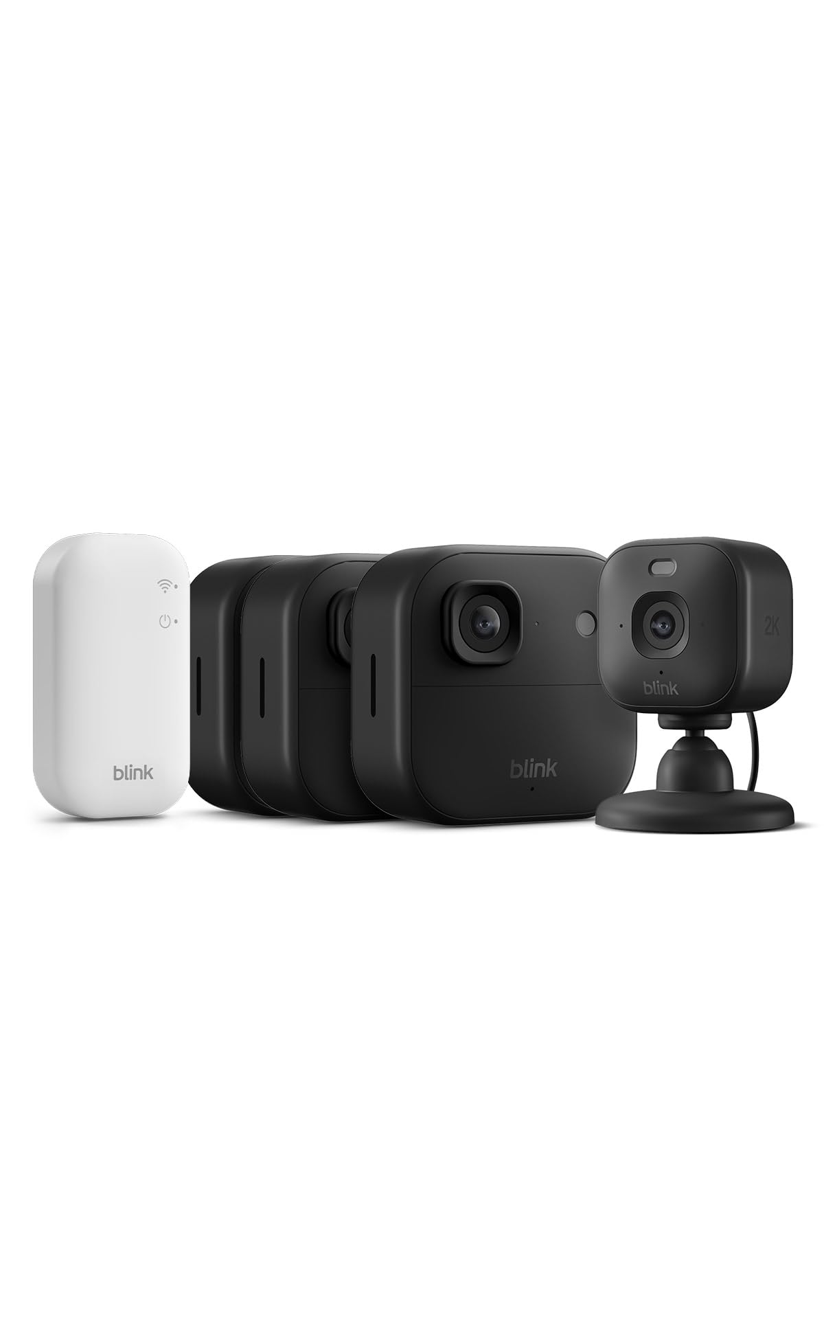 Blink Outdoor Camera 2K+ (newest gen) — Wireless smart security camera, 2K video resolution, enhanced audio, up to two-year battery. Sync Module Core included — 1 camera system, Black