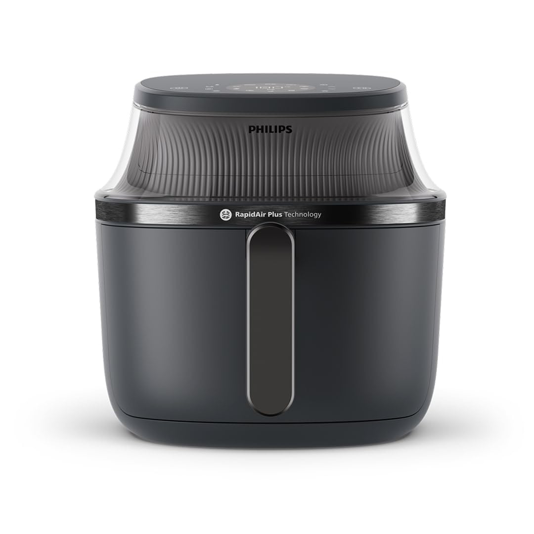 Philips Airfryer 2000 Series Hot Air Fryer, 4.2 L, Digital Touch Screen, 13 Cooking Options, 9 Preset Functions, 90% Less Fat with RapidAir Technology, 1500W Power, Black (NA229/00)