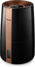 Philips 3000 Series HU3918/10 Humidifier, For Up To 45 m², Hygienic NanoCloud Technology, Quiet Night Mode, Automatic Mode, 3 Litre Water Tank, Black