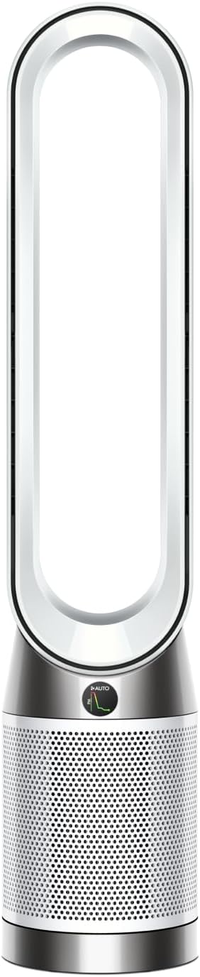 Dyson Purifier Cool™ PC1 Turmventilator Luftreiniger mit HEPA‑H13‑Filter – Leistungsstarke Kühlung & Luftreinigung für Räume bis 23qm, Steuerung über App‑ & Fernbedienung, 350° Rotation (Weiß)