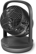 PHILIPS oszillierender Tischventilator Serie 3000, stark & superleise mit SilentWings-Technologie mit 23 dB, leicht zu tragen, Neigung 180°, Timer, schwarz (CX3050/01)