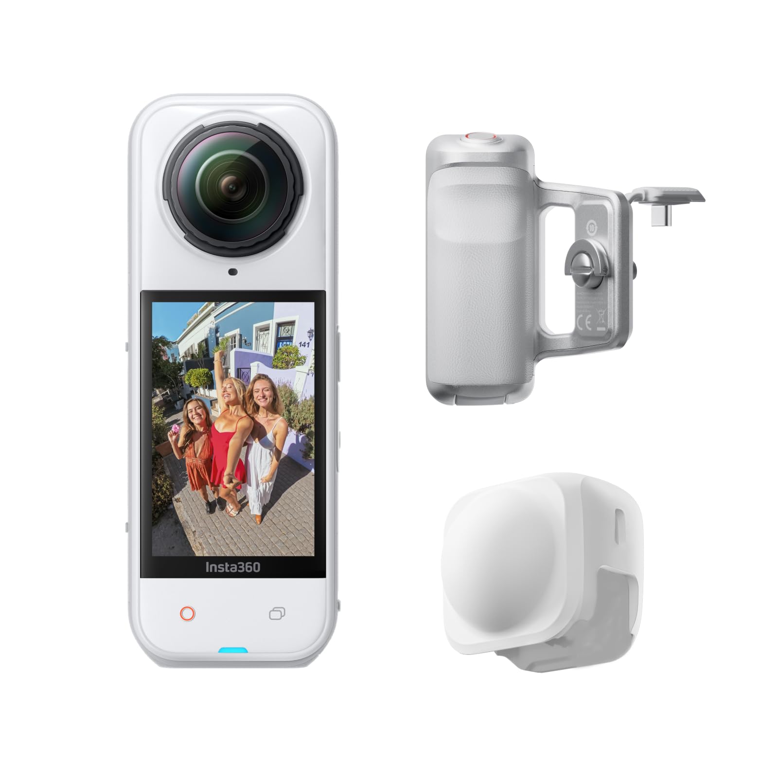 Insta360 X5 Must-Have Bundle, Waterproof 8K 360° Camera, Low Light Lead, Invisible Selfie Stick Effect, Robust & Replaceable Lenses, 3 Hour Battery, Integrated Wind Protection, Stabilisation