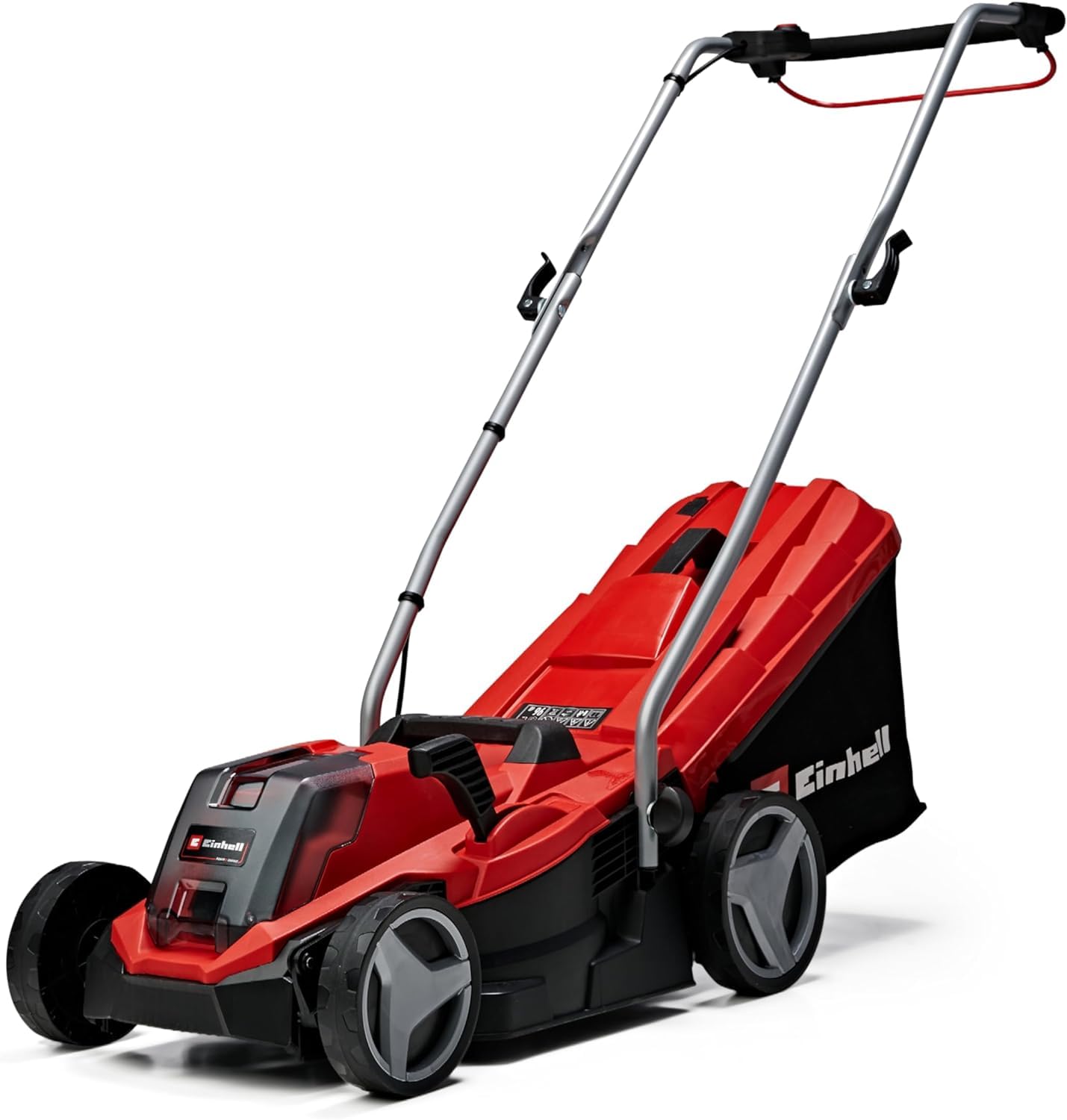 Einhell Akku-Rasenmäher GE-cm 18/33 Li Kit Power X-Change (18 V, 33 cm Schnittbreite, bis 200 m², Brushless, 30L Fangkorb, 25-65 mm Schnitthöhe, inkl. 4,0 Ah Akku + Ladegerät)