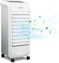 Blaupunkt Tragbares Verdunstungs-Klimagerät, Leistung 80 W, Ionisator-Funktion, digitale Paneele, Wasserbehälter 6 l und Timer 12 h | Weiß | Digital-Display