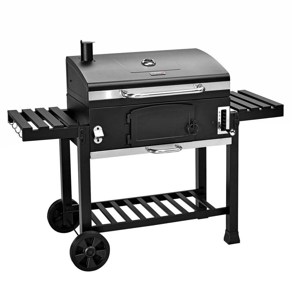 TAINO Hero XL BBQ Smoker Barbecue Trolley Charcoal Grill Fire Stand Grill Smoker Oven Accessories Cast Iron