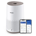 Philips Air Purifier 600 Series, Energy Efficient with Smart Sensor, for Allergy Sufferers, HEPA Filter Removes 99.97% of Pollutants, Covers up to 44 m2, App Control, White (AC0651/10)