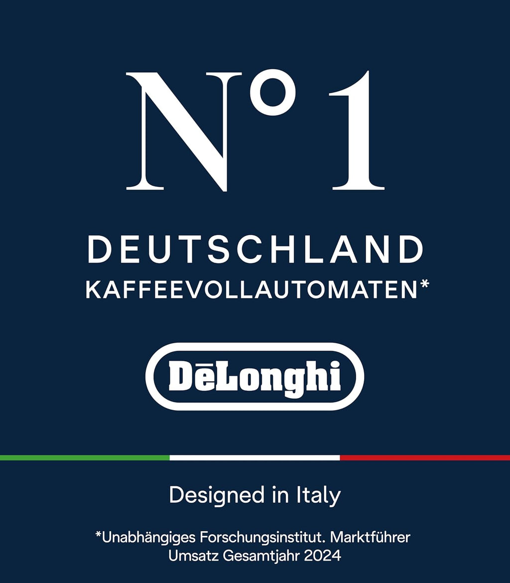 De'Longhi Magnifica S ECAM11.112.B, Fully Automatic Coffee Machine with Milk Frothing Nozzle for Cappuccinos, with Espresso Direct Selection Buttons and Rotary Control, 2 Cup Function, Black