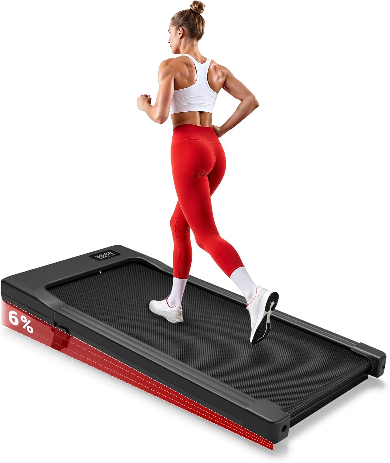 Superun Raceable Walking Pad, Treadmill for Home, 2.5 HP with App and Remote Control, Treadmill Desk, Max 136 kg with Multi-Runner Racing and Training Couses