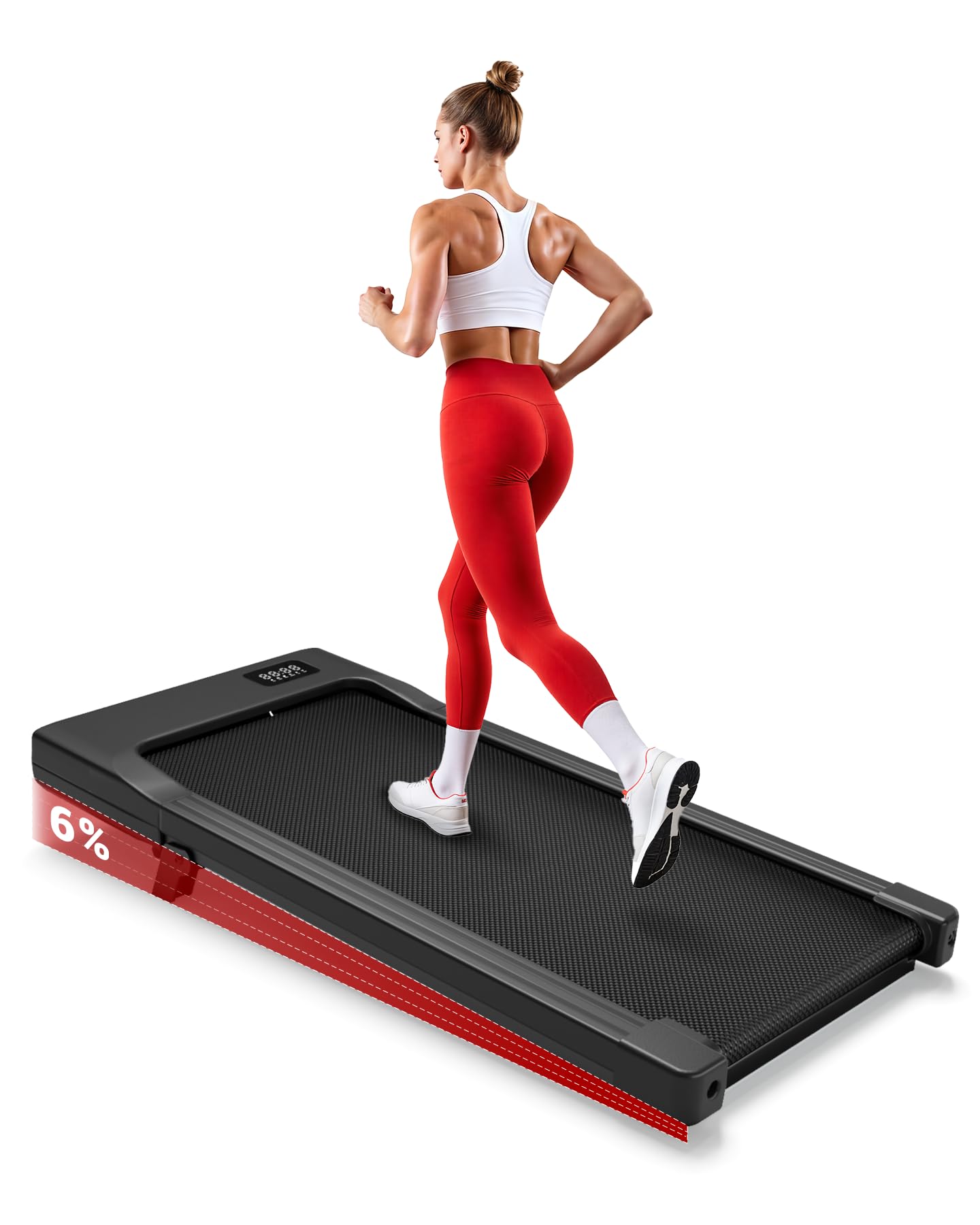 Superun Raceable Walking Pad, Treadmill for Home, 2.5 HP with App and Remote Control, Treadmill Desk, Max 136 kg with Multi-Runner Racing and Training Couses