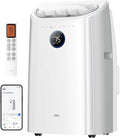 DREO 12000BTU Mobile Air Conditioner (3-in-1 Cooling/Ventilation/Dehumidification) Quiet for Bedroom/Office, App Control/Voice Command/Remote Control, Drainage Free, Window Kit, 3.2L/H AC516S