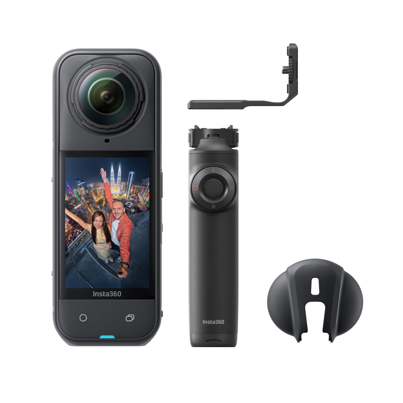 Insta360 X5 Must-Have Bundle, Waterproof 8K 360° Camera, Low Light Lead, Invisible Selfie Stick Effect, Robust & Replaceable Lenses, 3 Hour Battery, Integrated Wind Protection, Stabilisation