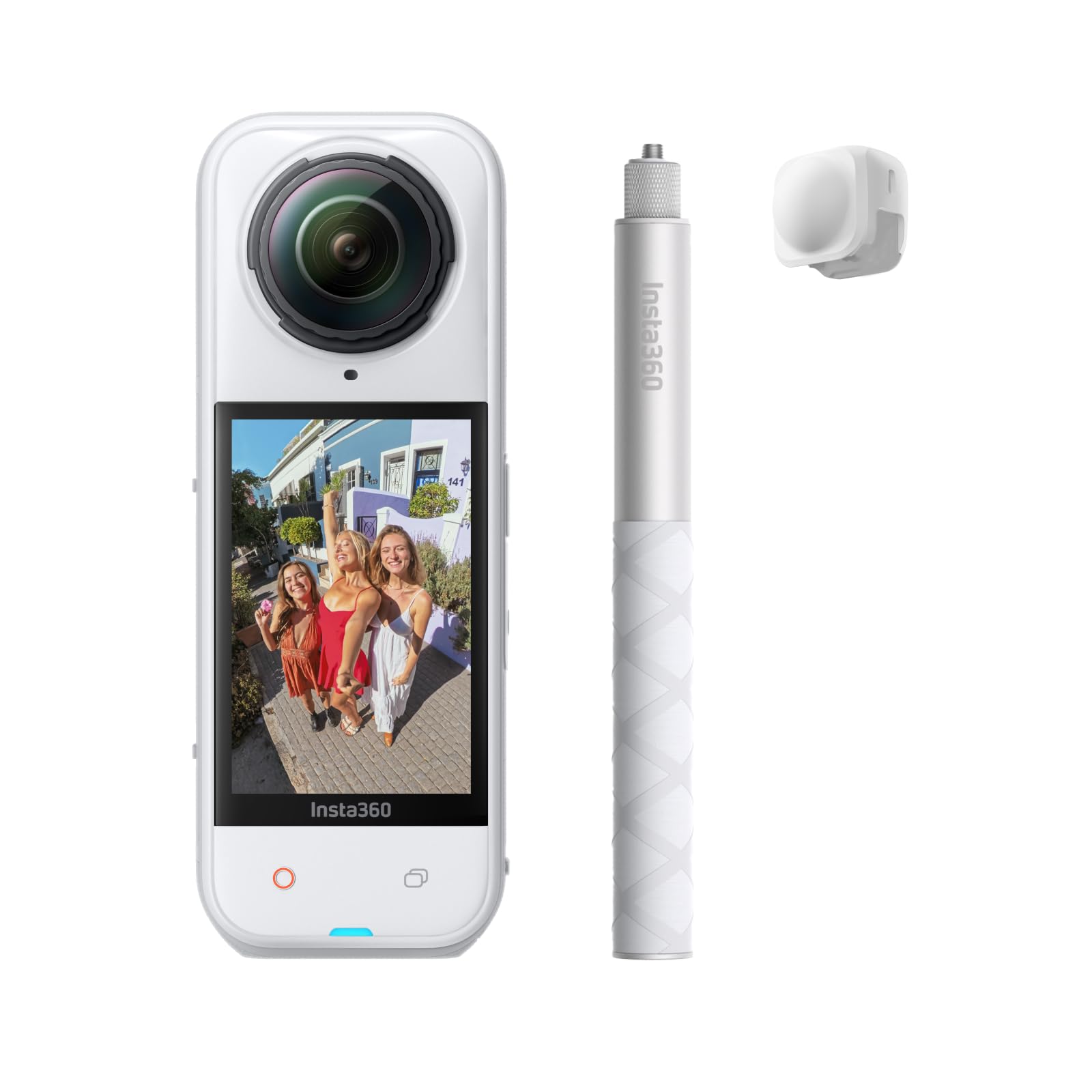 Insta360 X5 Must-Have Bundle, Waterproof 8K 360° Camera, Low Light Lead, Invisible Selfie Stick Effect, Robust & Replaceable Lenses, 3 Hour Battery, Integrated Wind Protection, Stabilisation