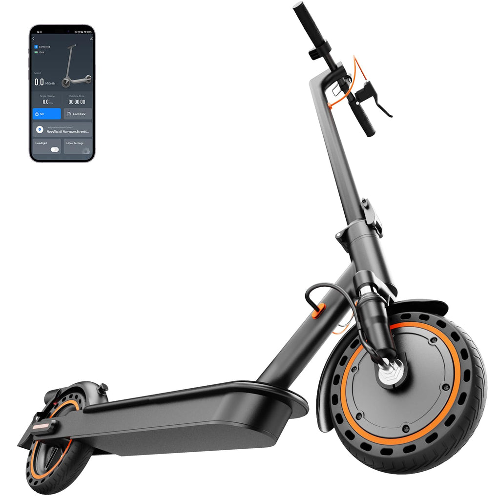TODIMART T Series E-Scooter with Road Approval, 30 km Range, 350 W Motor, 8.5 Inch Honeycomb Tyres, Dual-Brake System, for Adults