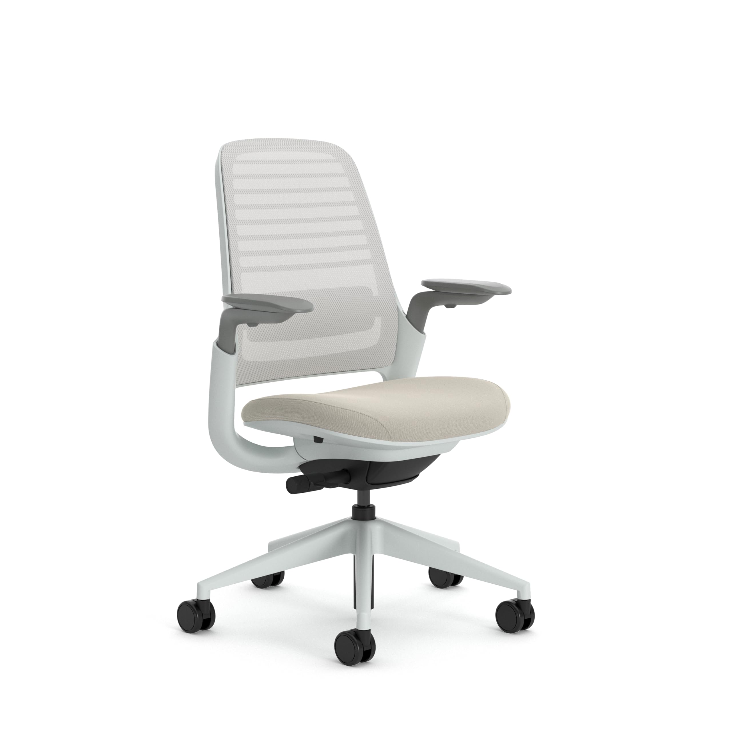 Steelcase Series 1 Ergonomic Office Chair with LiveBack Lumbar Support and 4D Armrests Truffle