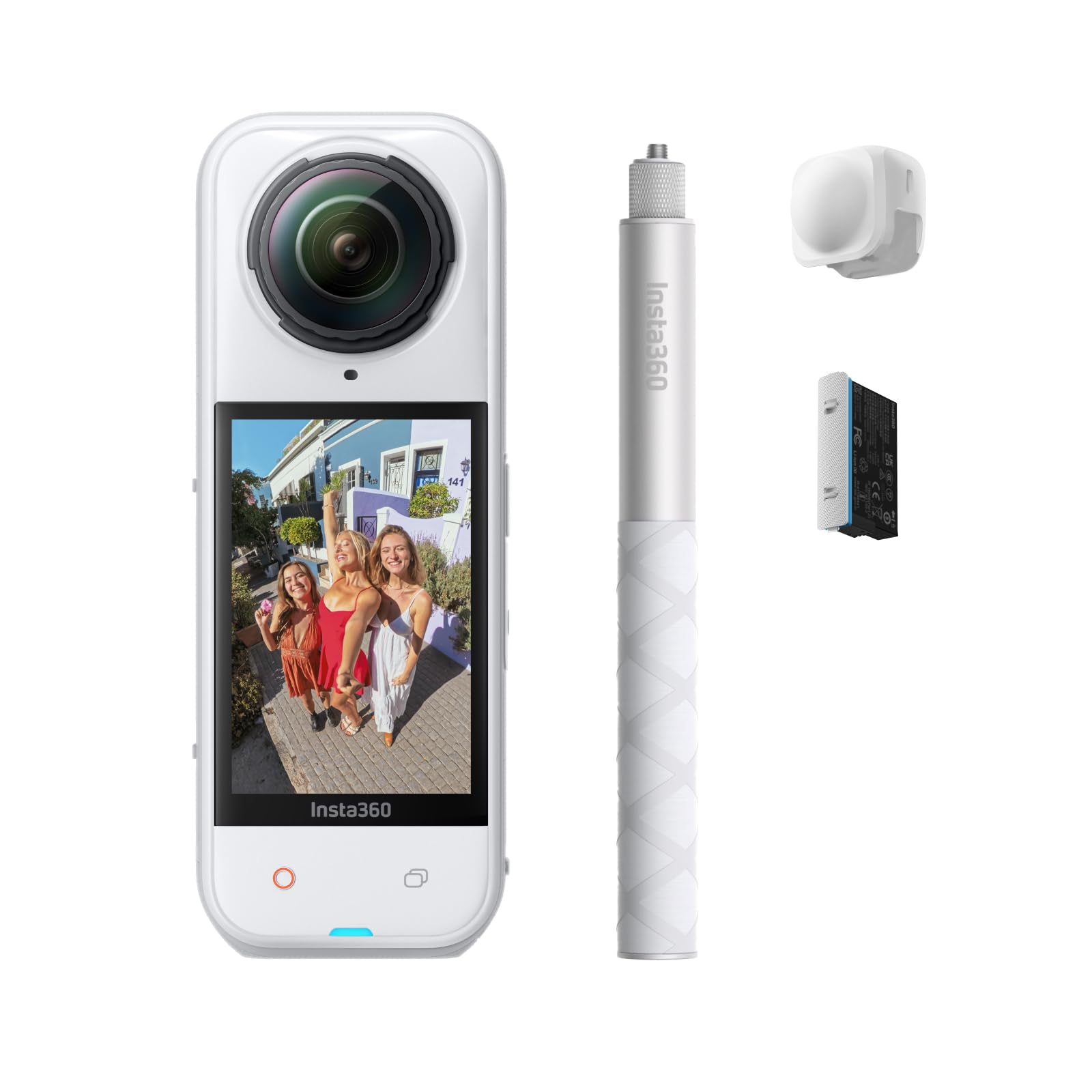 Insta360 X5 Must-Have Bundle, Waterproof 8K 360° Camera, Low Light Lead, Invisible Selfie Stick Effect, Robust & Replaceable Lenses, 3 Hour Battery, Integrated Wind Protection, Stabilisation