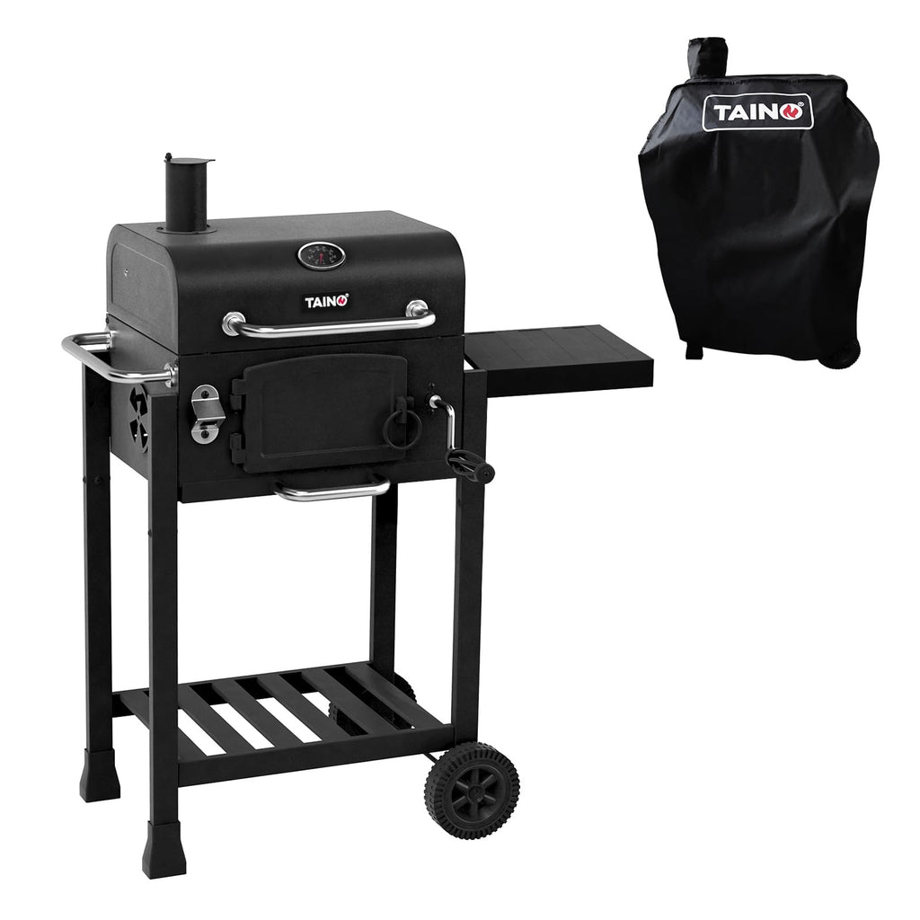TAINO Hero XL BBQ Smoker Barbecue Trolley Charcoal Grill Fire Stand Grill Smoker Oven Accessories Cast Iron