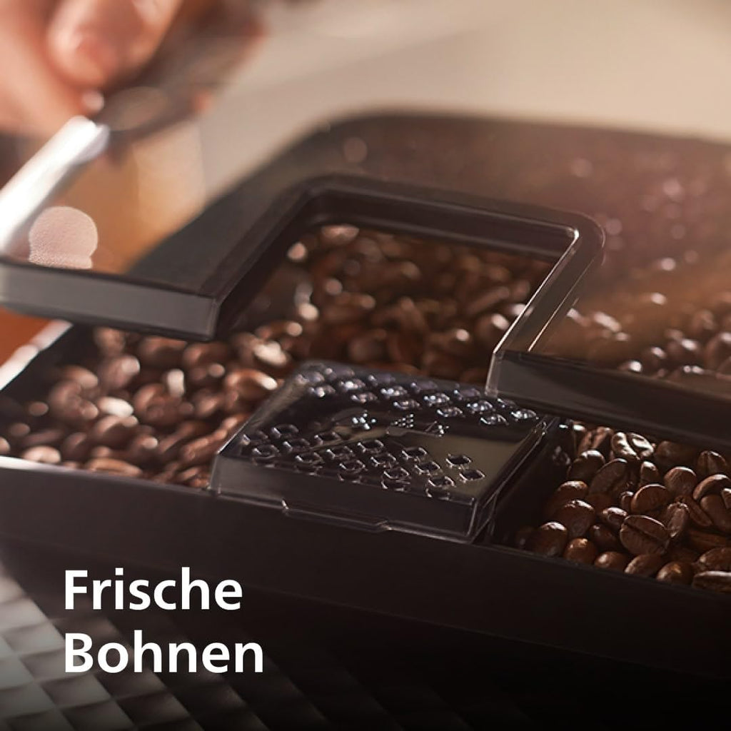 Philips 2200 Series Fully Automatic Coffee Machine, 2 Types of Coffee, Classic Milk Frother, Intuitive Touch Display, 100% Ceramic Grinder, Matt Black (EP2220/10)
