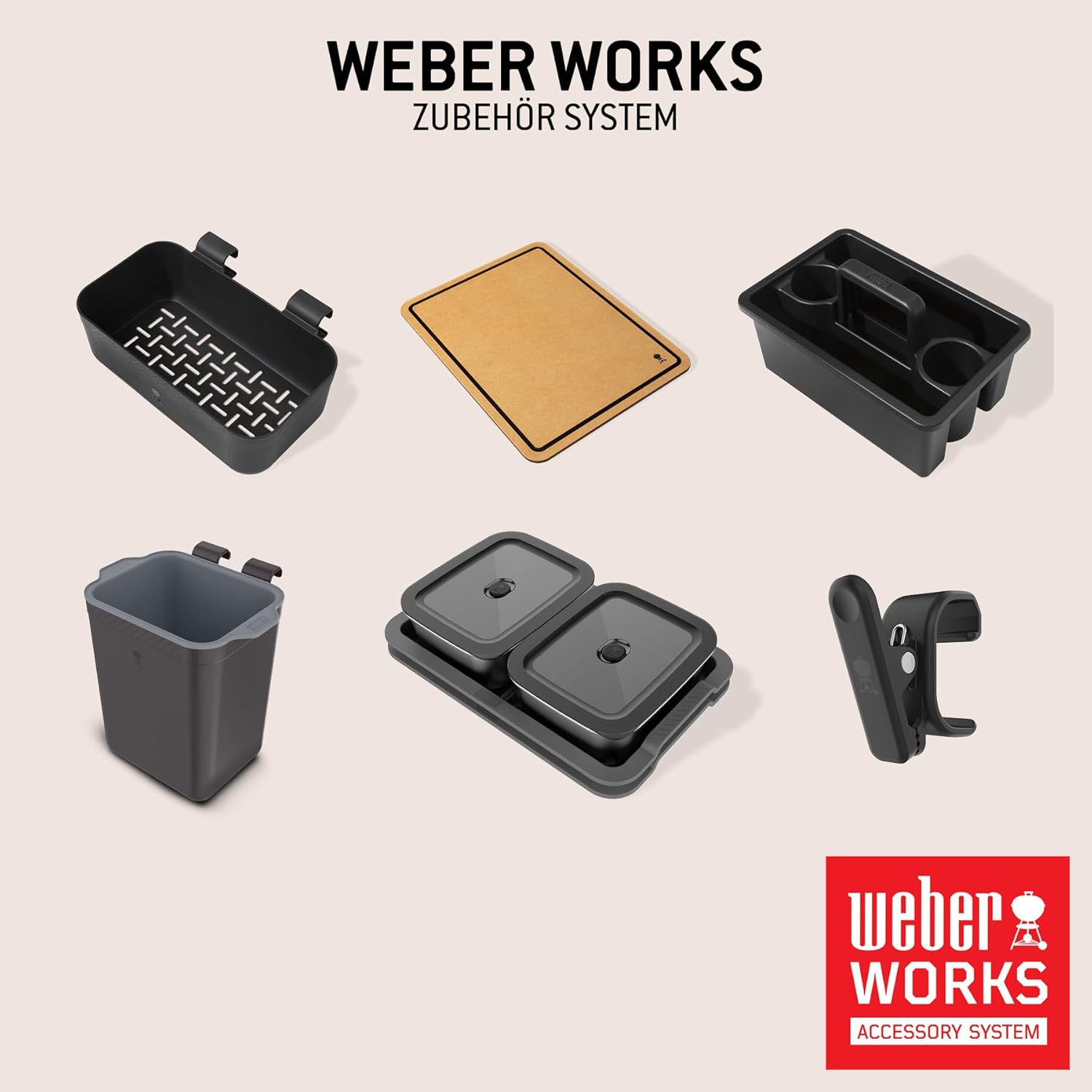 Weber Spirit E-310 Gasgrill | 3 Brenner, Snap-Jet Zündung, Robuste Räder und Warmhalterost, 51 x 46 cm Grillfläche, Weber Works kompatibel, Schwarz/Silber