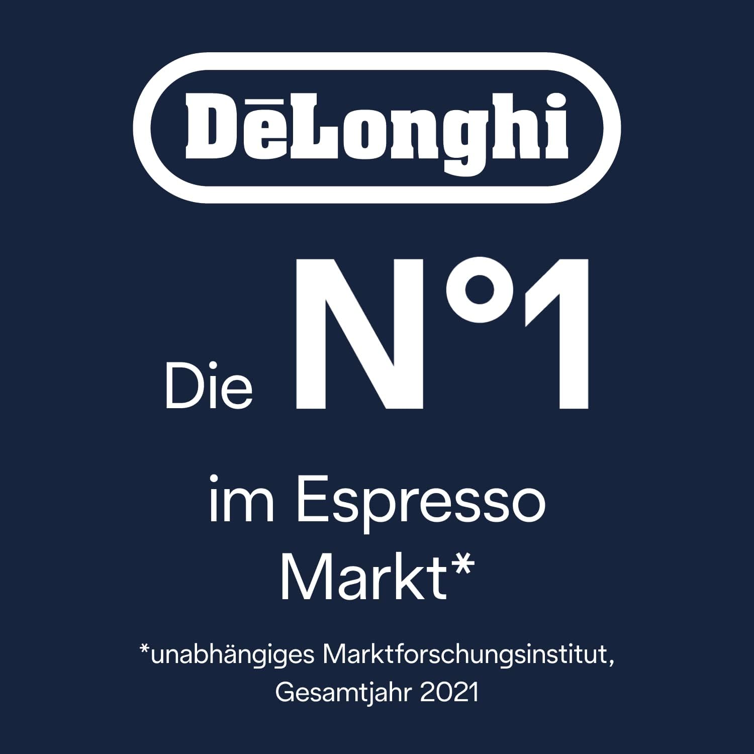 De'Longhi Eletta Explore - Perfetto Fully Automatic Coffee Machine with LatteCrema Milk Frother, 40 Drinks at the Touch of a Button, Coloured Touch Display, Dark Grey (ECAM452.57.G)