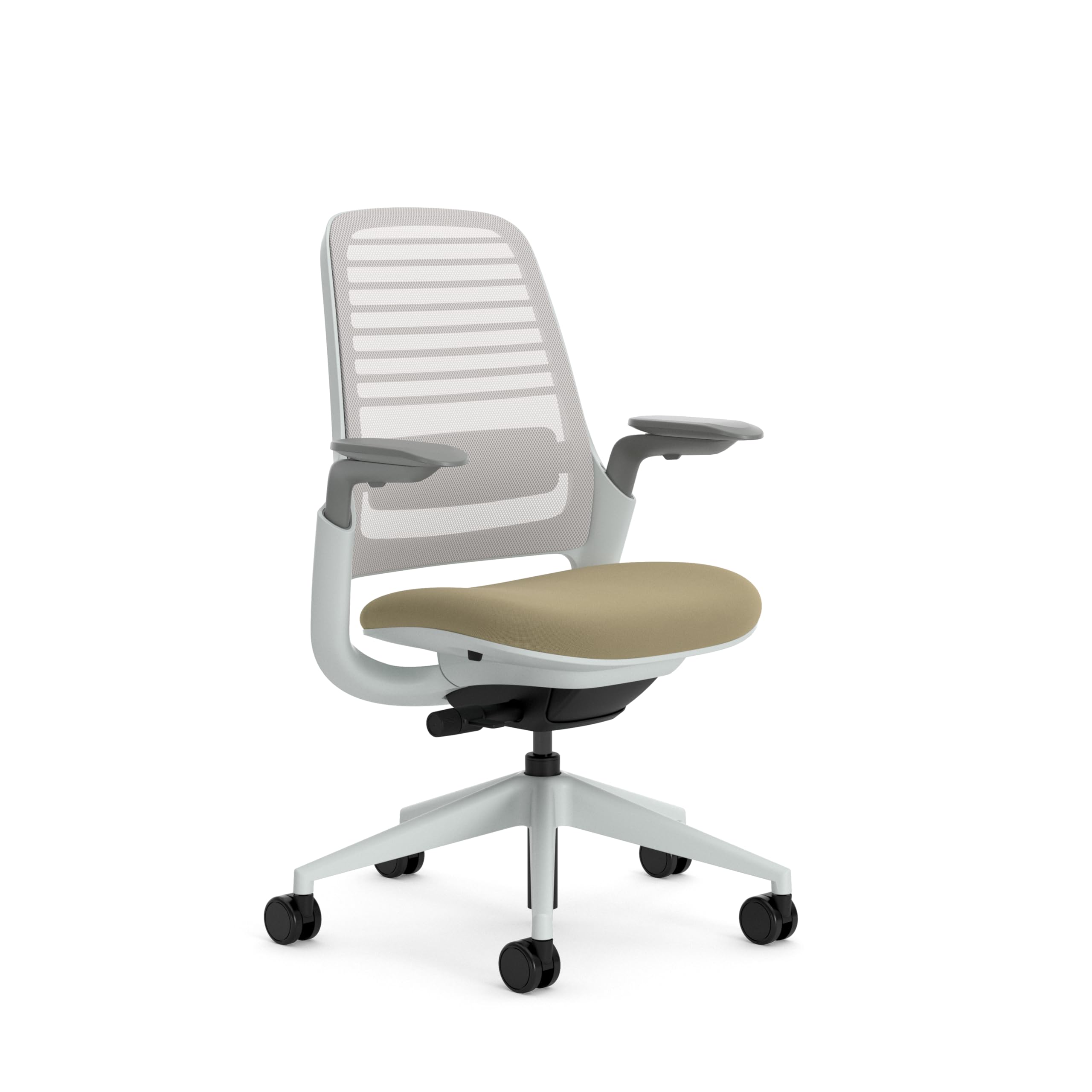 Steelcase Series 1 Ergonomic Office Chair with LiveBack Lumbar Support and 4D Armrests Truffle