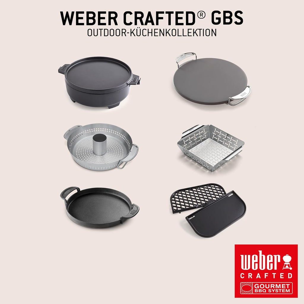 Weber Spirit E-310 Gasgrill | 3 Brenner, Snap-Jet Zündung, Robuste Räder und Warmhalterost, 51 x 46 cm Grillfläche, Weber Works kompatibel, Schwarz/Silber