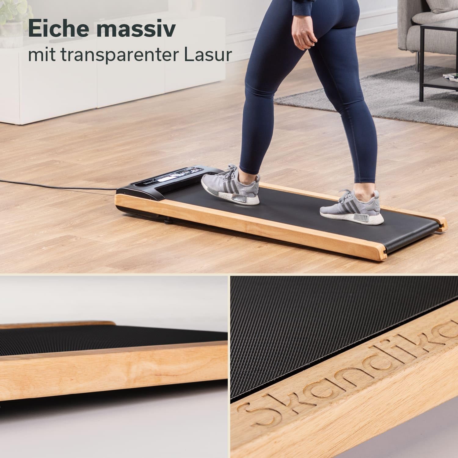 Skandika Nordik Walking Pad: Laufband für Home Fitness & Büro, mit Steigung ✨