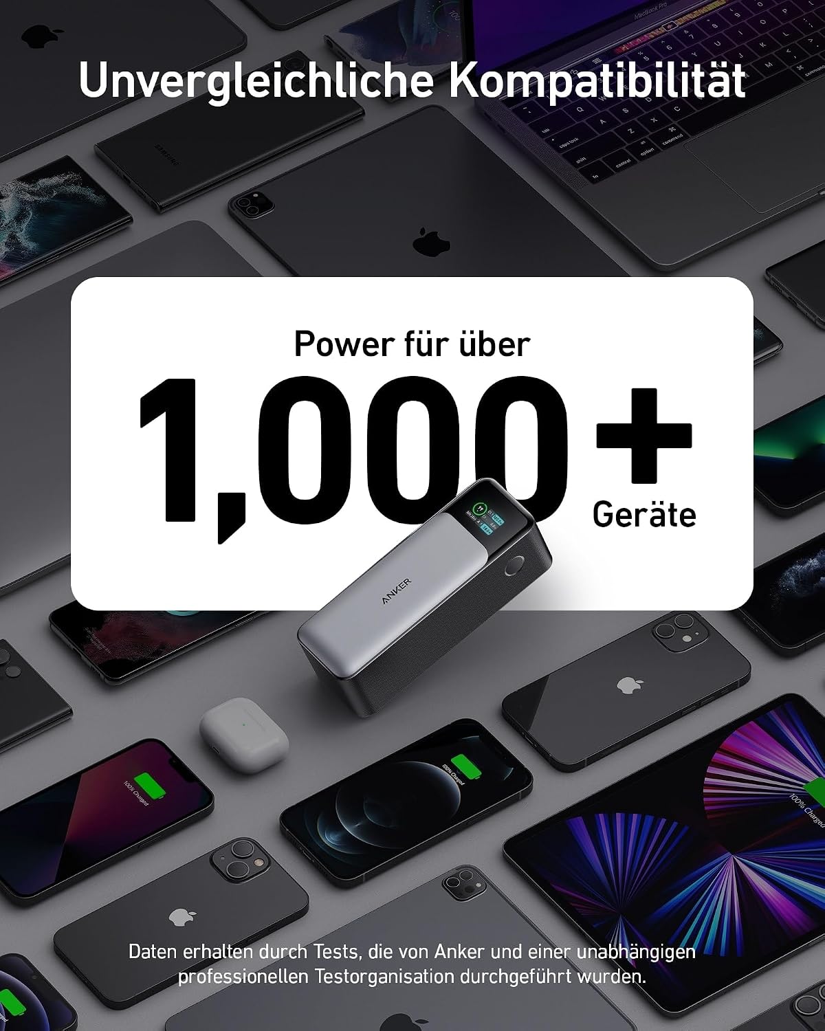 Anker 737 Power Bank, 140 W 24000 mAh Power Bank with 3 Ports, Digital Display, Compatible with iPhone 17/16/15/14, Galaxy, MacBook, AirPods