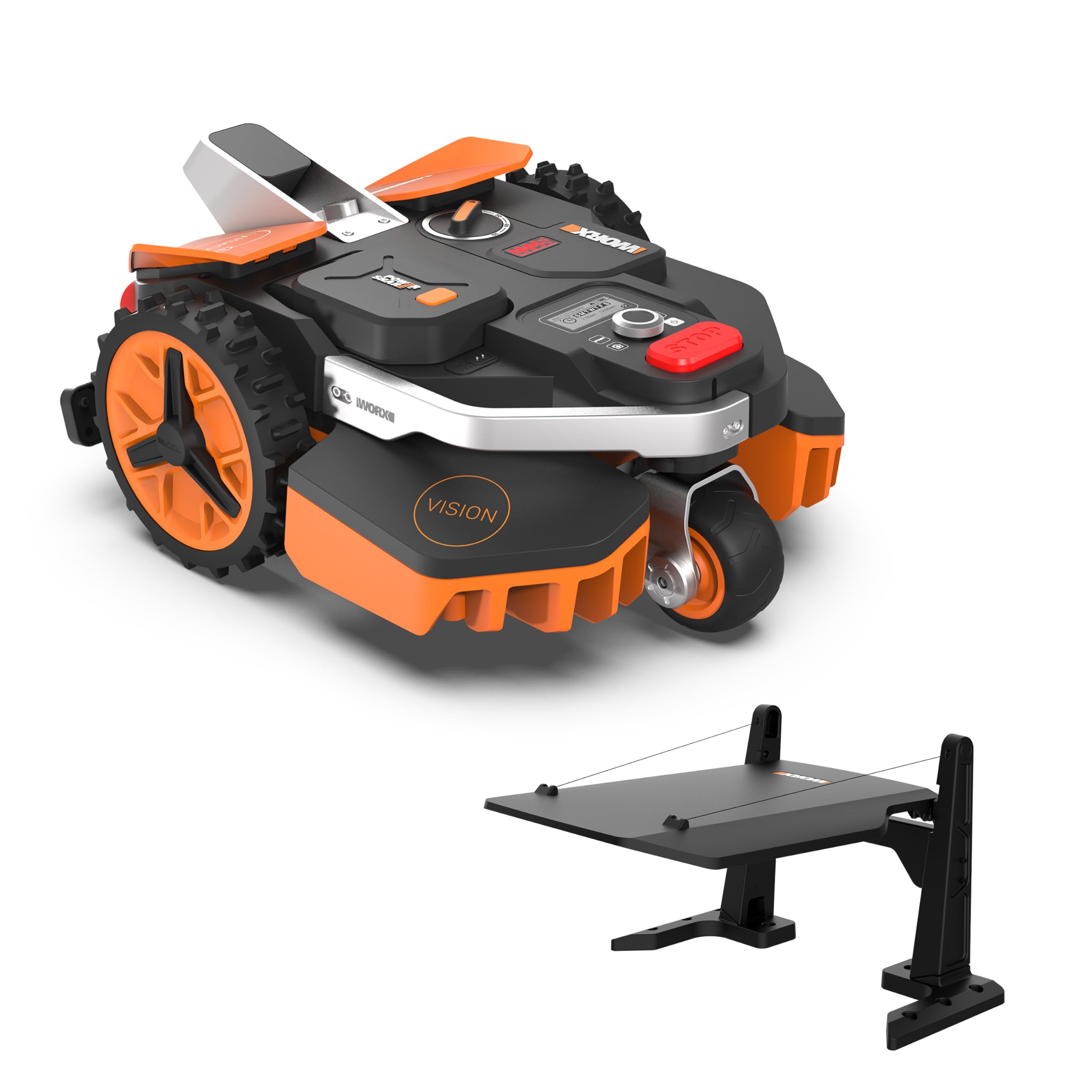 WORX Vision M800 Mähroboter 800 m² ohne Kabel, KI & Igelschutz