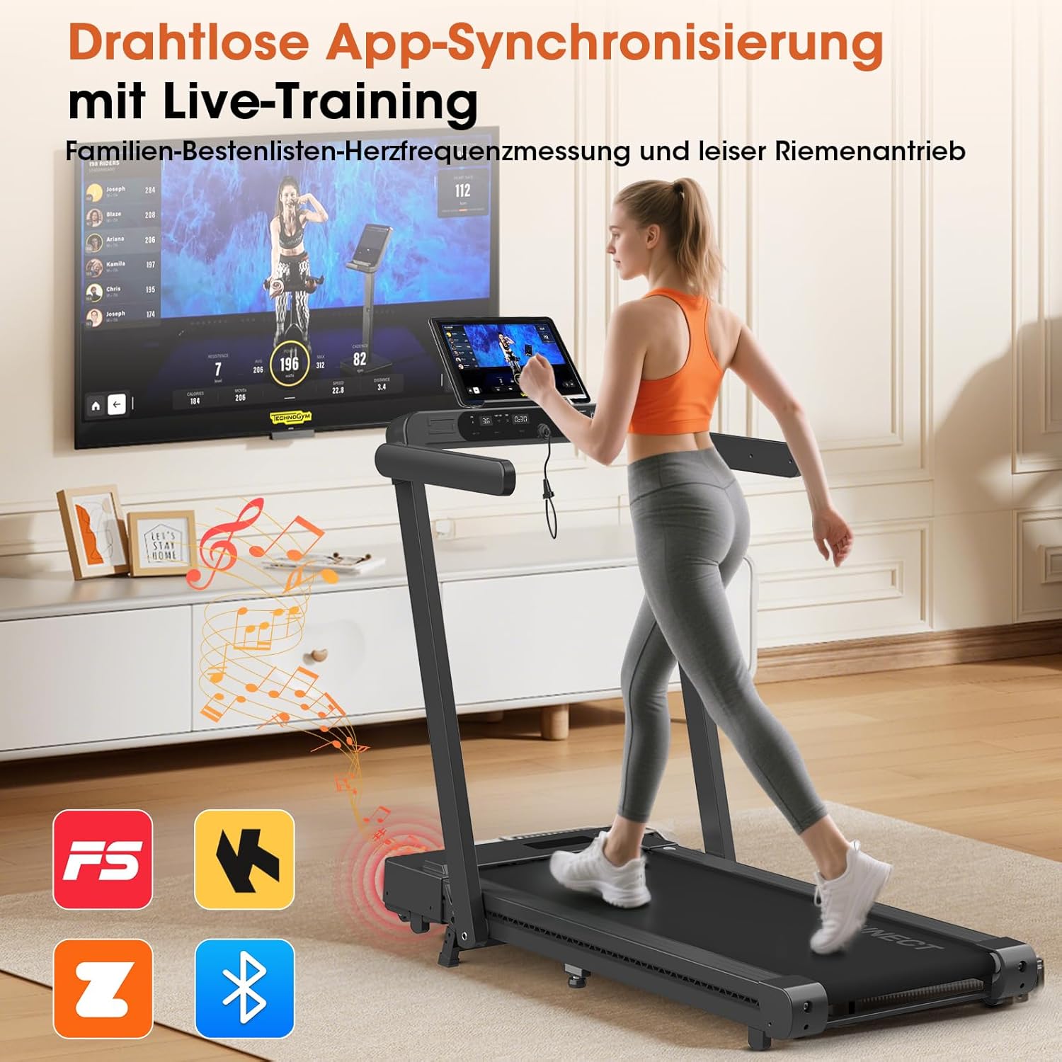 VANNECT Faltbares Laufband: Walking Pad mit Steigung für Zuhause ✨