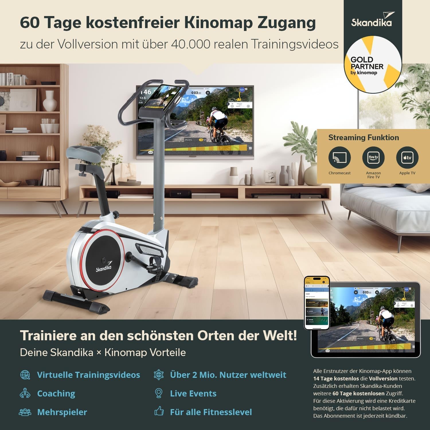 Skandika Morpheus: Ergometer mit 12 kg Schwungmasse✨