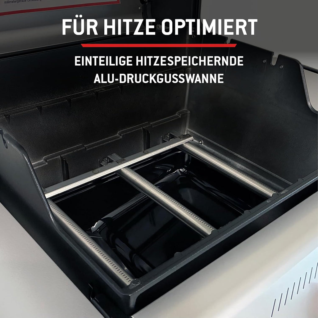 Weber Spirit E-310 Gasgrill | 3 Brenner, Snap-Jet Zündung, Robuste Räder und Warmhalterost, 51 x 46 cm Grillfläche, Weber Works kompatibel, Schwarz/Silber