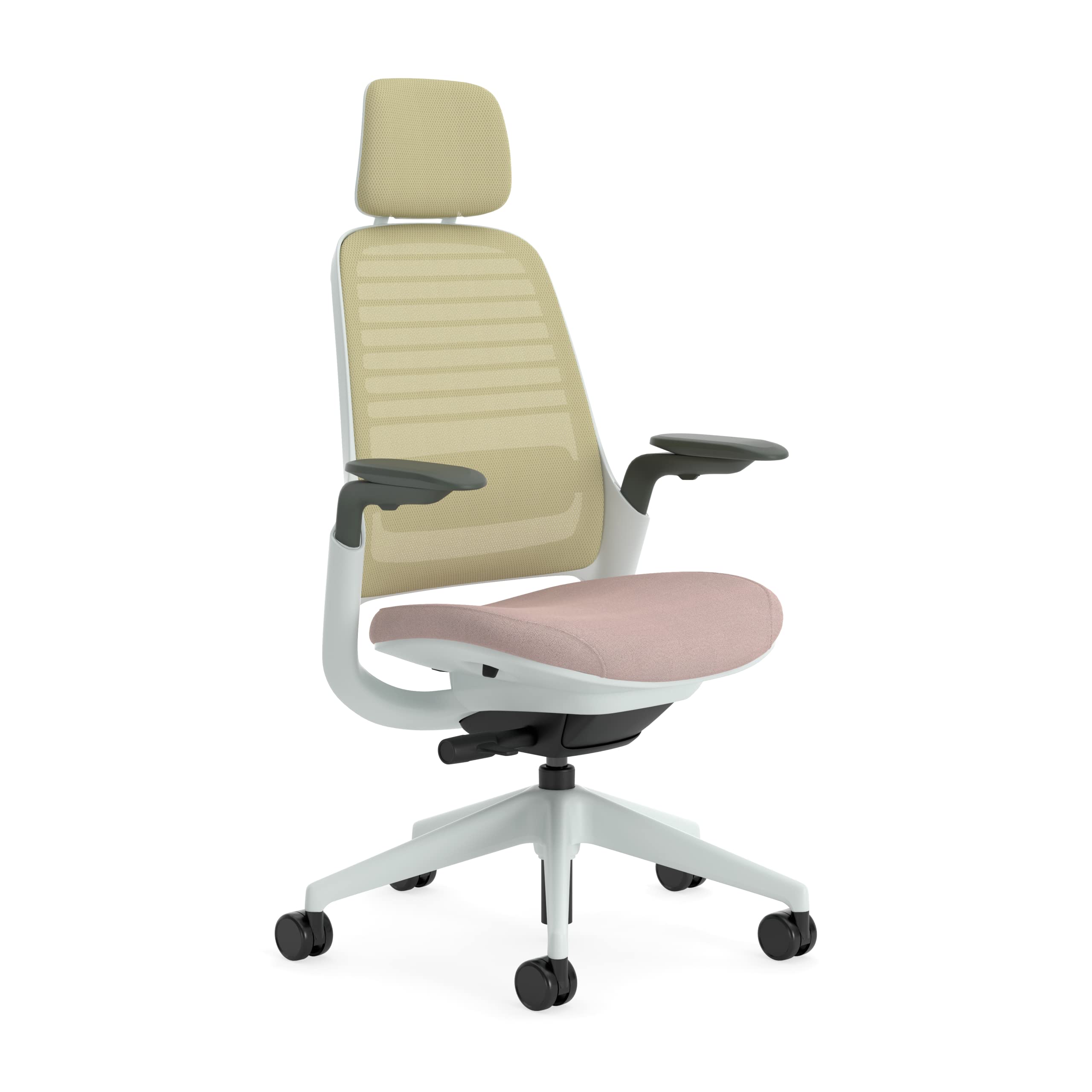 Steelcase Series 1 Ergonomic Office Chair with LiveBack Lumbar Support and 4D Armrests Truffle