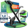 Tretmann Home Trainer Bicycle Folding Set Extra Comfortable & Quiet RelaxFoam up to 150 kg Load Capacity Ergometer, Exercise Bike, Ergometer Exercise Bike Seniors, Fitness Bikes