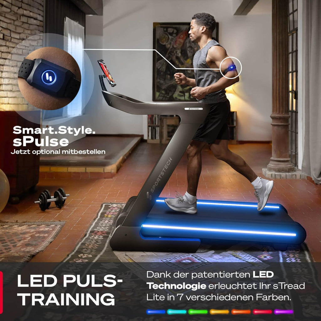 Sportstech sTread Pro/Lite: Klappbares Laufband, 20 km/h, 17 % Steigung ✨