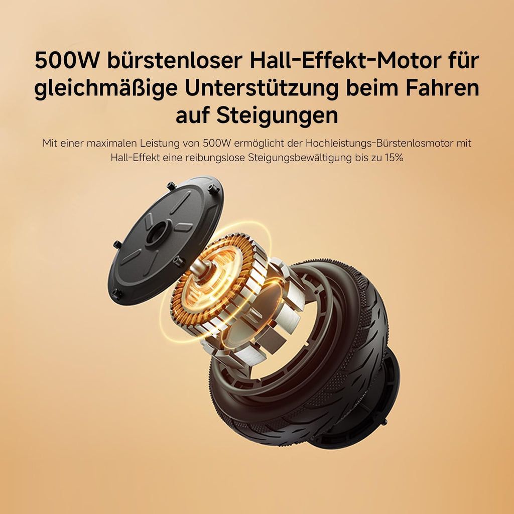 Xiaomi E-Scooter 6 Series, E Roller Mit Straßenzulassung, Max 20km/h, 45-75km Reichweite, 10-12"" Tubeless-Reifen, Federung, Doppelbremse, Faltbar, App-Steuerung